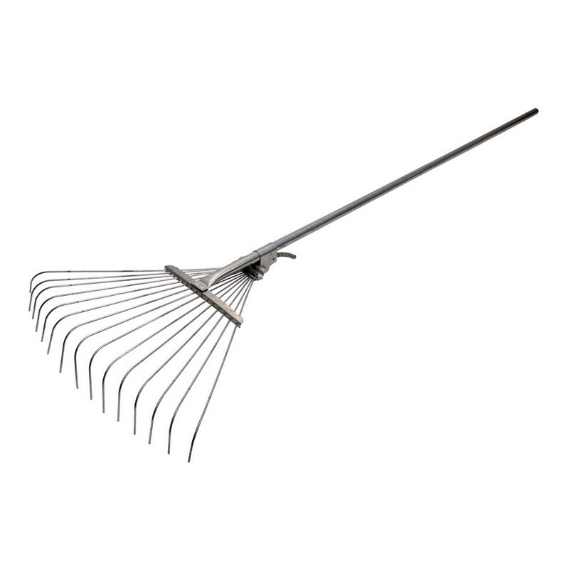 Граблі віялові регульовані оцинк. з ручкою WoffMann