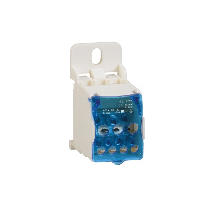 Блок розподільний на дин-рейку 80 А