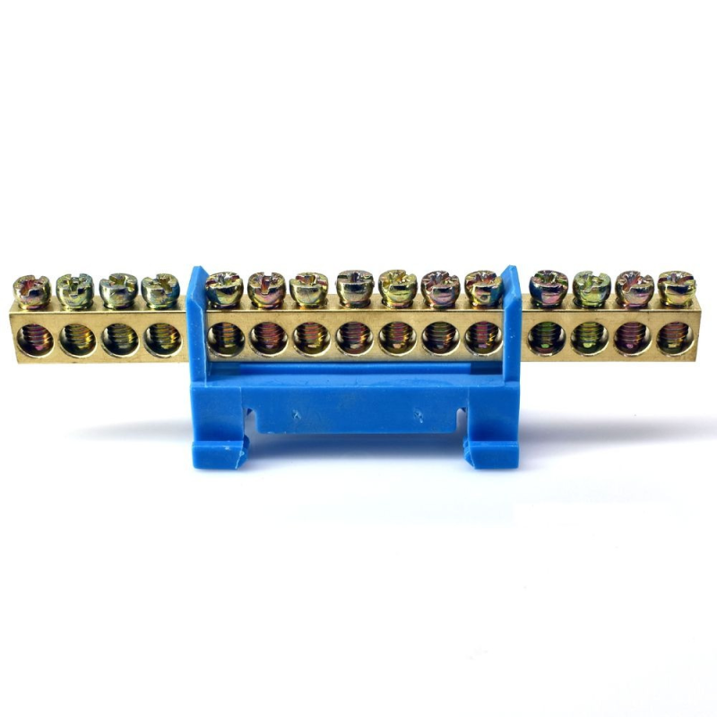 Шина нульова 15 отворів на дин-рейку