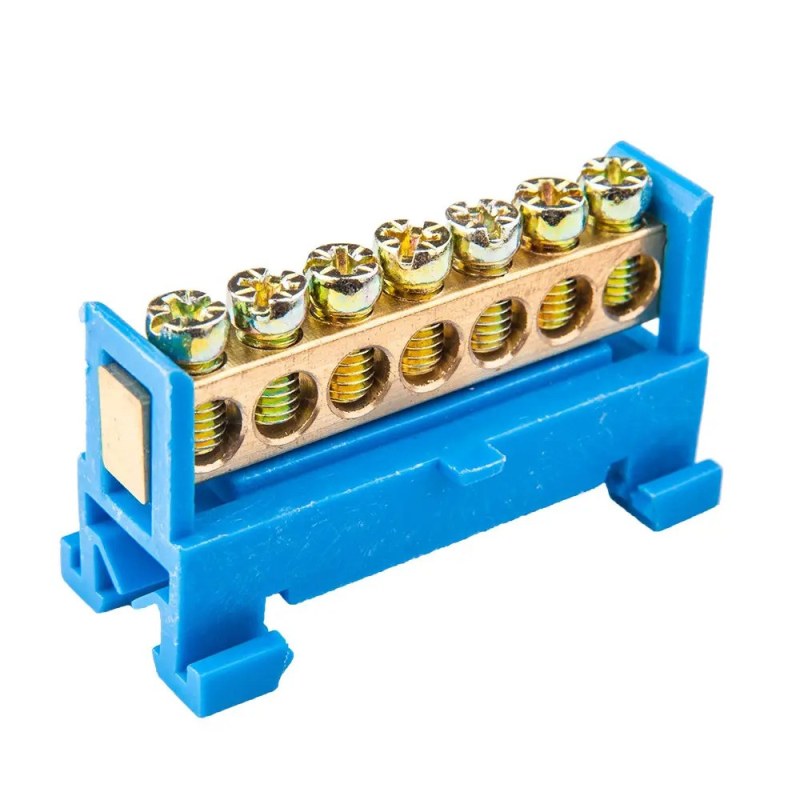 Шина нульова 7 отворів на дин-рейку