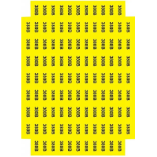 Знак “380 В“ жовтий 45х22