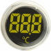Круглий цифровий вимірювач температури ED16-22WD  -25С - 150С (білий)