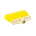 Мітла пластмасова плоска Жовта (жорсткий ворс)